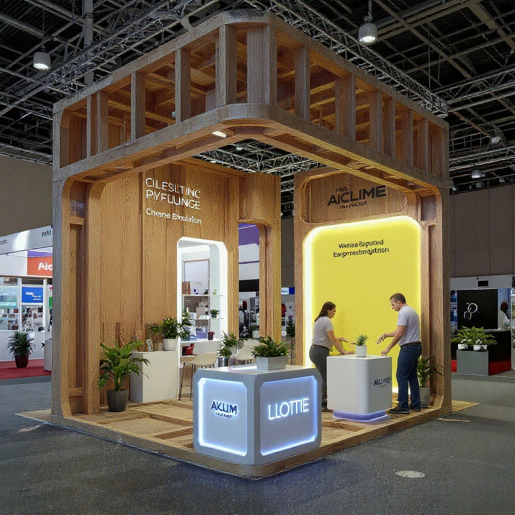 On-site exhibition stand build for trade shows in Riyadh